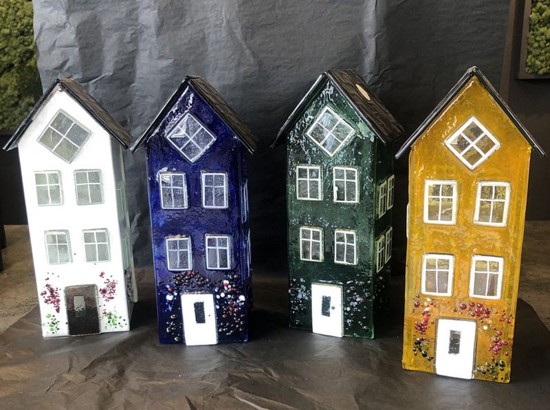 Glasshus 24 cm - Gul