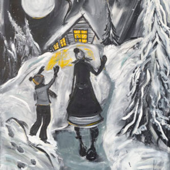 Hovedbilde Hos bestemor 64x80 cm med ramme