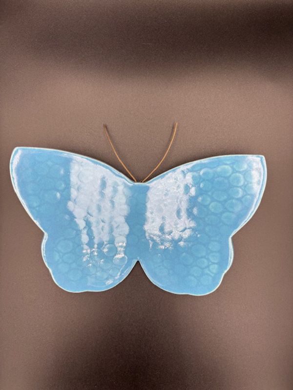 Sommerfugl lys blå medium