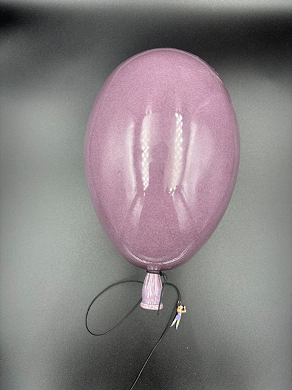 Keramikk ballong lilla #17 cm