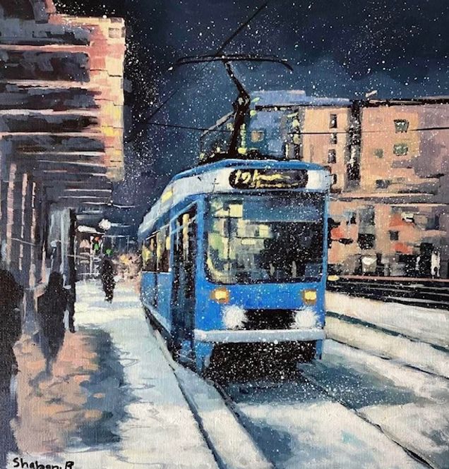 Hovedbilde Majorstuen #III original med ramme