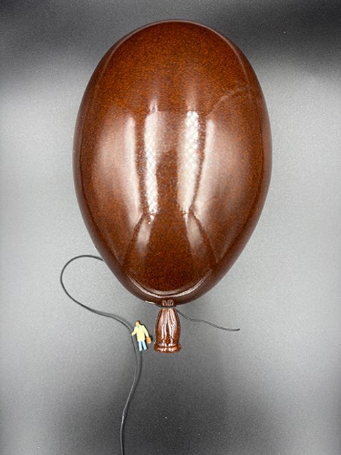 Hovedbilde Keramikk ballong sjokoladebrun #17 cm