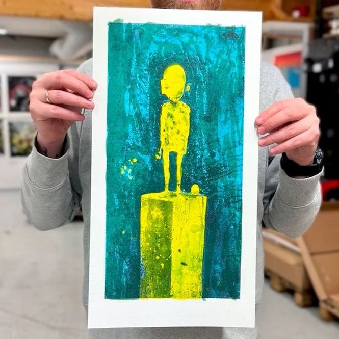 Hovedbilde Gullegget 42x68 cm med ramme