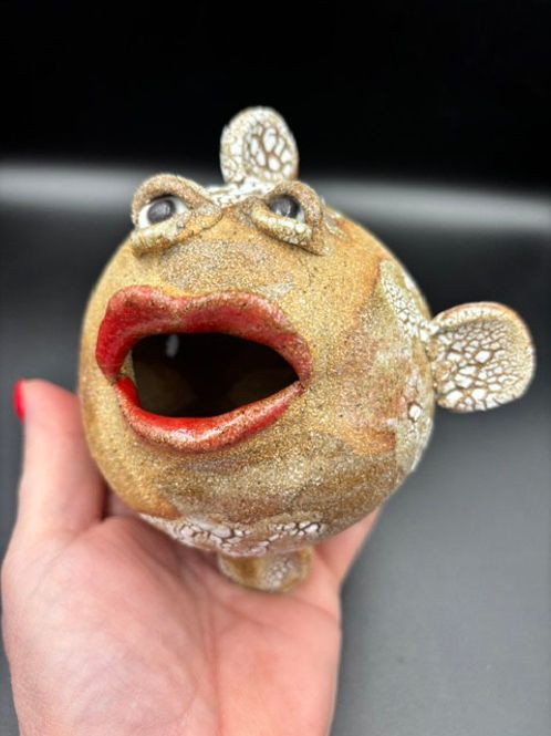 Hovedbilde Keramikk fisk til vegg #4 ca 12x12 cm
