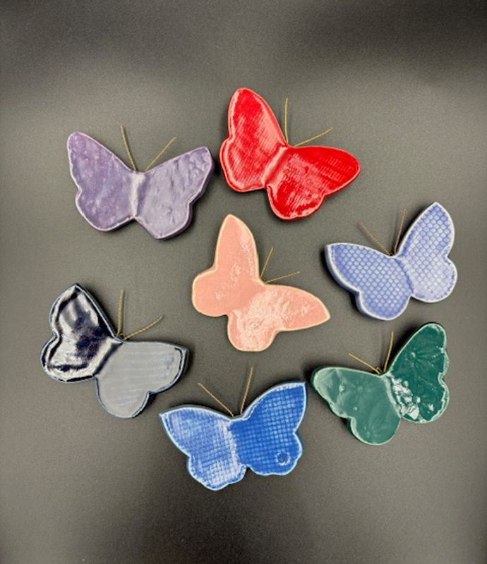 Sommerfugl gul liten