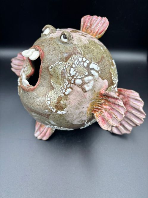 Hovedbilde Keramikk fisk til vegg #1 ca 21x21 cm