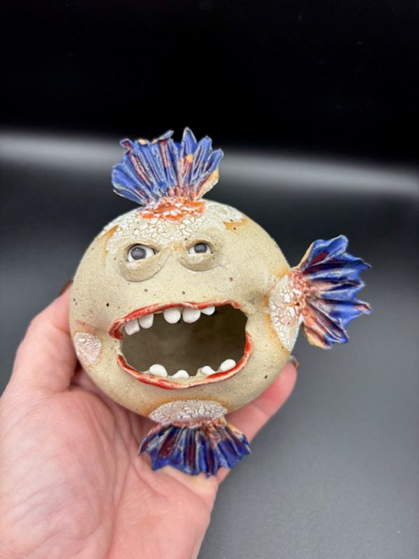 Keramikk fisk til vegg #VII ca 13 cm