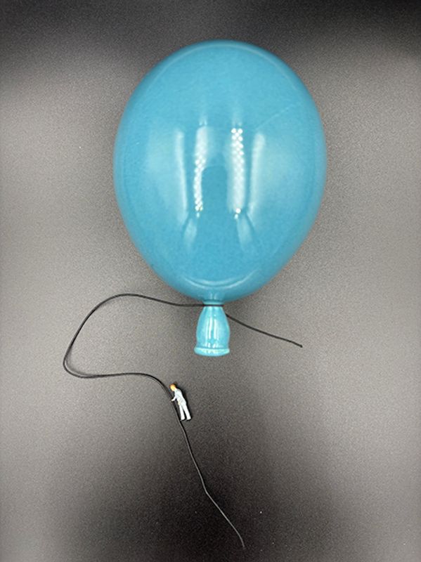 Keramikk ballong turkis #13 cm